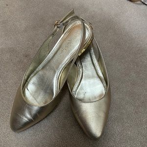 Lilly Pulitzer sling back flats